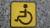 Знак самоклеющийся на авто спереди и сзади “инвалид“ гост