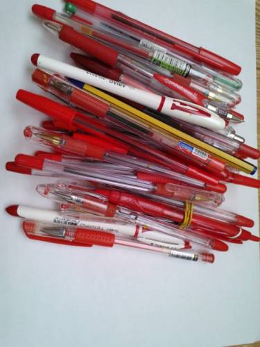 шариковые ручки (красные) 1 пачка ( 30 шт.)