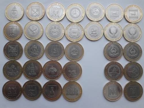 Монеты 10р биметалл