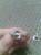 Гарнитур серебро 295, фианиты и и синтетический рубин. Серьги, кольцо, кулон