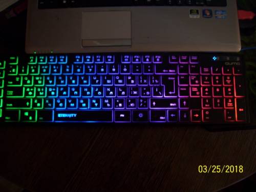 Клавиатура с подсветкой.Игровая мышь с подсветкой