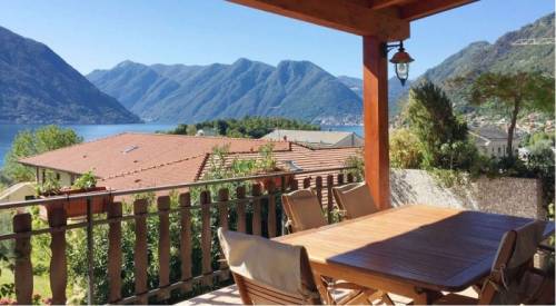 Вилла с панорамным видом на озеро Комо в Оссуччо (Италия)