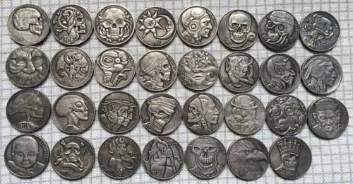 Набор монет Hobo Nicel Buffalo - 50 экз. в капсулах и планшете
