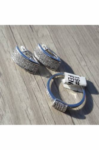  Комплект кольцо  циркон на леске	 Артикул: komp_105	