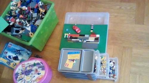 Ящик LEGO и др. Большой и еще контейнер с  Lego для детей 3-14 лет