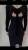 Платье футляр новое м 46 чёрное миди по фигуре ткань плотная вечернее бархат рук