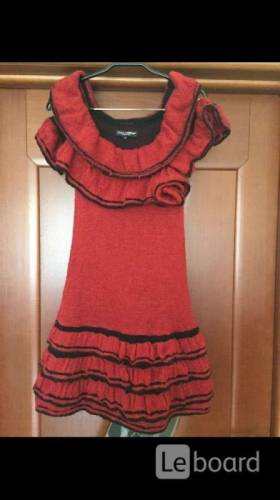 Платье новое dolce&gabbana м 46 s 42 44 шерсть вязаное оранж оранжевое сарафан т
