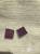 Серьги пусеты бижутерия стразы сваровски swarovski сиреневый фиолетовый кристалл