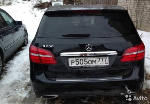 Документы Mercedes Мерседес B200 w246 2014 черный