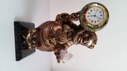 Часы Гномик из бронзы