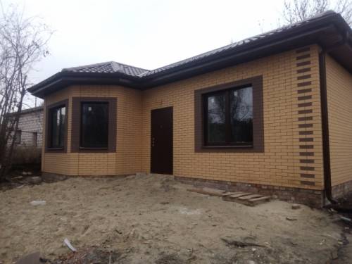 Продается новый одноэтажный дом  S  80 кв.м. на  Малиновского