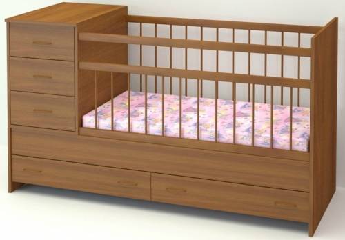 детская кровать с комодом