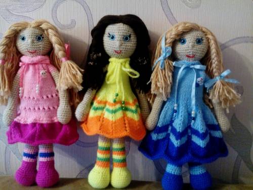 вязанные куклы