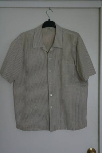 Мужские рубашки р-р.48-50 с короткими рукавами 100% х/б. синея шелк др. синт/х/б