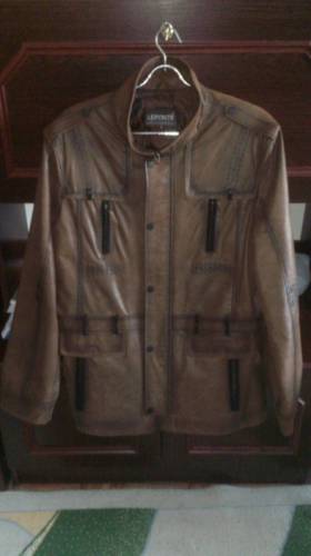 Куртка-пиджак кожаная новая