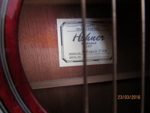 Гитара эл. акустическая Hohner HW 440 G-TWR, 1981г