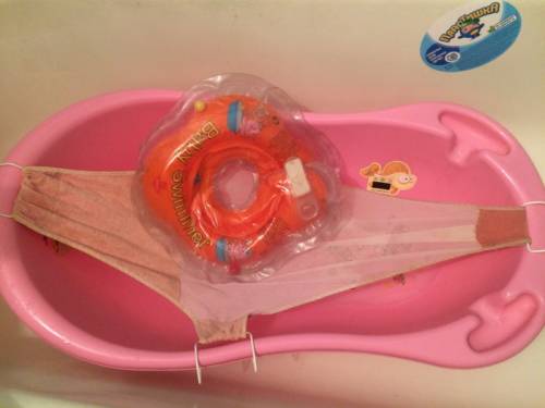 Ванночка с термометром круг и гамак
