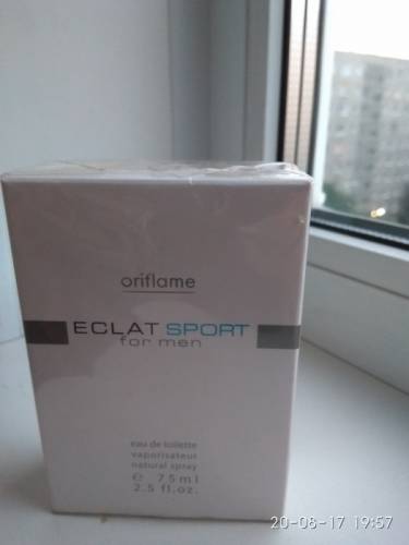Eclat Sport. Продам новую в упаковке мужскую  туалетную воду со скидкой 50%.