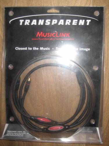 Кабель межблочный Transparent Musiklink  RCA 1M.