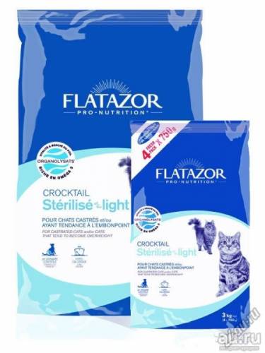 Суперпремиум корм для кошек Flatazor Crocktail Sterilised, 3 кг