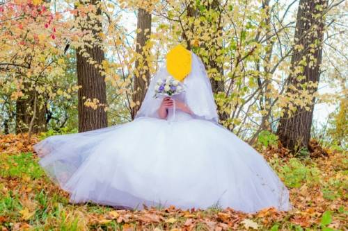 Свадебное платье и накидка