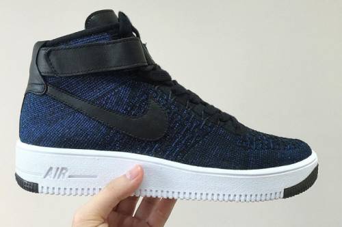 Nike air force flyknit синие