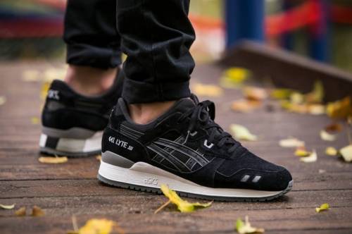 Asics gel lyte 3 черно-белые