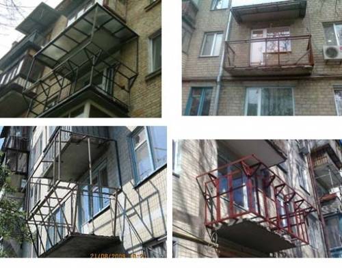 Сварочные работы на балконах,вынос от перил до 30 см