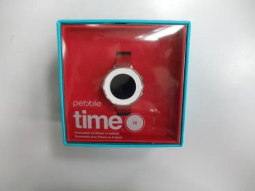 Умные часы Pebble time raund red