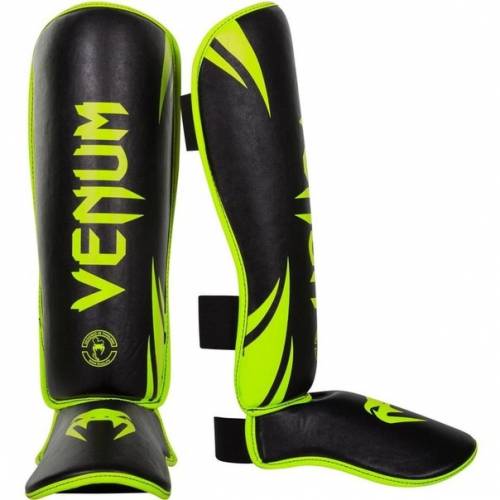 Шингарды Venum Challenger Standup Black/Neo Yellow