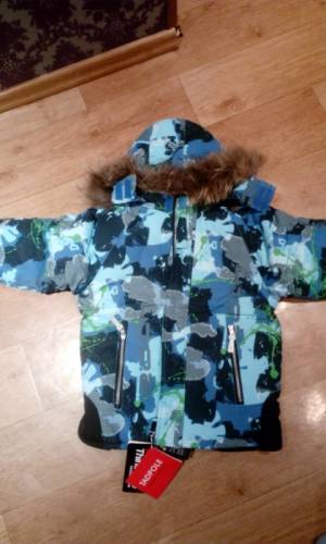 Новая мембранная куртка зима на мальчика 134-140