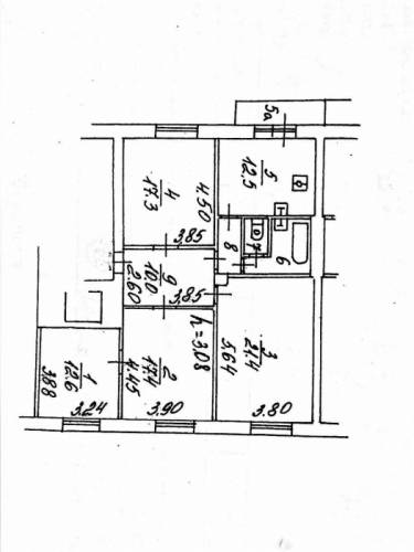 р-н Даниловский, продается 4-х комн.кв, 101 кв.м.,альтернатива