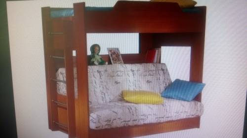 Двухъярусная подростковая кровать с диваном