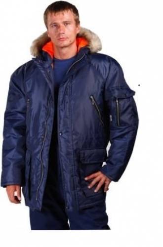Куртка зимняя “Аляска“ мужская т-син удлиненная
