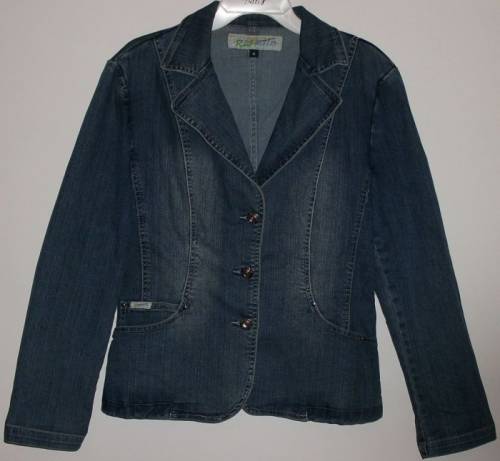 Куртка пиджак джинсовая стрейч - р. 50-52