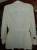 Куртка (пиджак, ветровка) белая тонкая под пояс - р. 52-54 ПОГ 57 см