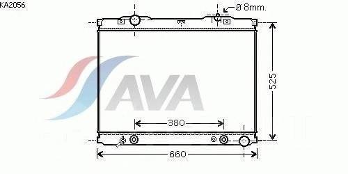 Радиатор  kia sorento 02- 2,5 crdi 470*649*18 a  /- kl