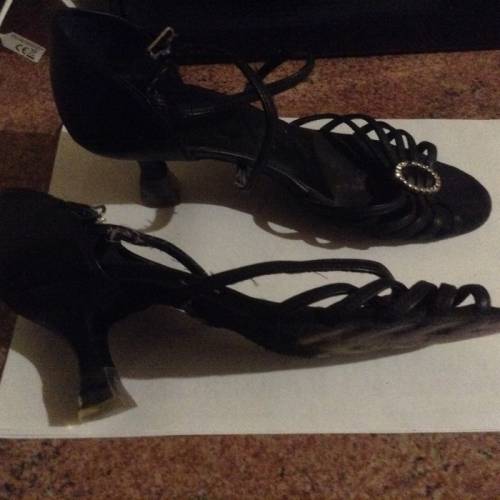 Женские туфли для бальных танцев, кожаные.