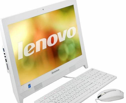 Моноблок Lenovo C260, Intel Celeron J1800, 4 Гб 500 Гб (белый)