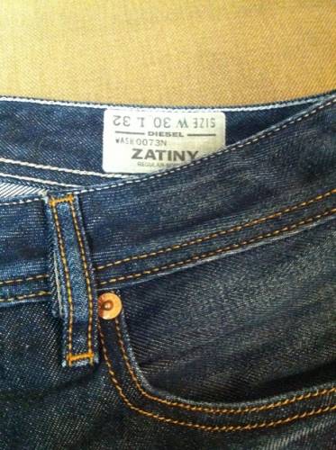 Продам джинсы Diesel Zatiny (размер 30)