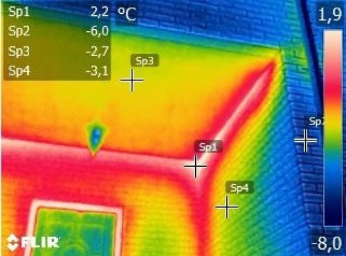 Обследование тепловизором зданий. Контроль утечек тепла