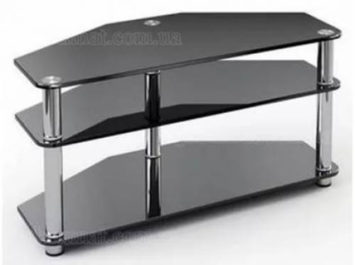 Стеклянный стол, чёрное  стекло