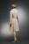 Элегантное светло-бежевое  двубортное  расклешенное пальто Prada