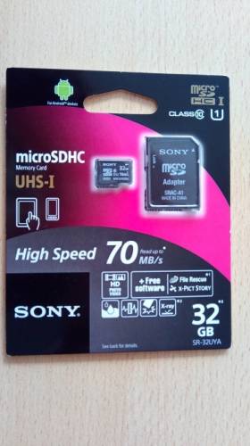 Карта памяти Sony micro sdhc 32Gb class 10