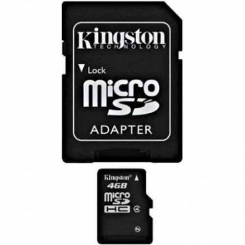SD card с адаптером Kingston 4G