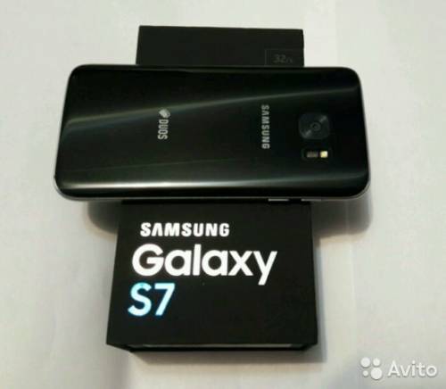новый на гарантии samsung galaxy S7 32Gb LTE onyx black  