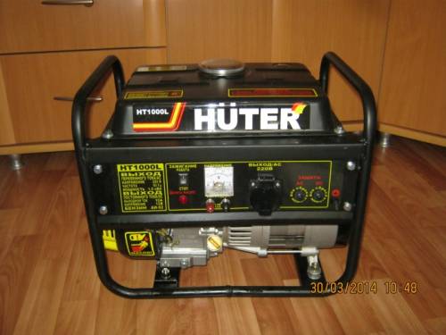 электробензогенератор huter HT1000L