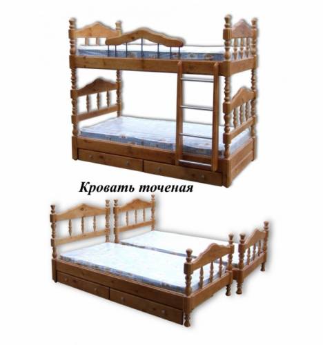 Кровати одно, двух, трехъярусные комоды, шкафы прихожие, диваны, столы из дерева