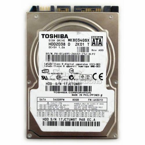 Toshiba mk8034gsx HDD Для ноутбука