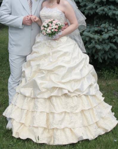 свадебное платье необыкновенной красоты